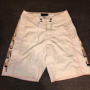 Oakley White & Pink Boardshorts 34W